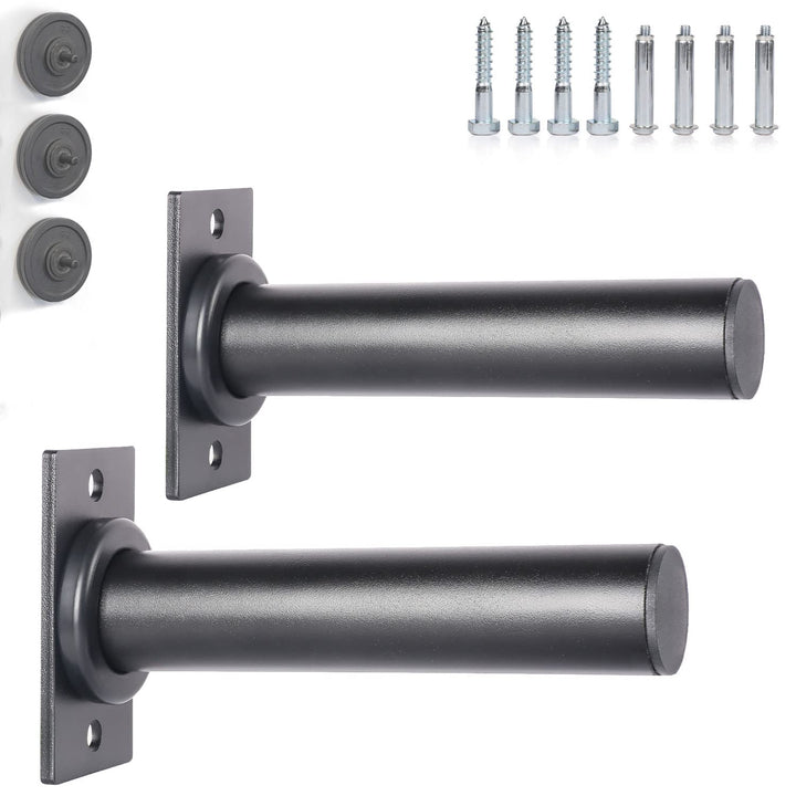 SYL Fitness Wall Mounted Olympic Weight Plate Holder - Fits 2" Olympic Weight