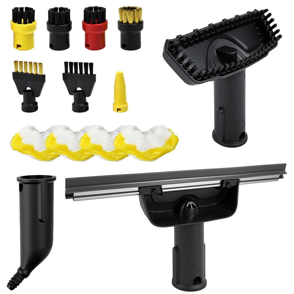 14-tlg Dampfreiniger Zubehör Kompatibel mit Kärcher Easyfix SC1 SC2 SC3 SC4 SC5, Dampfreiniger Bürst