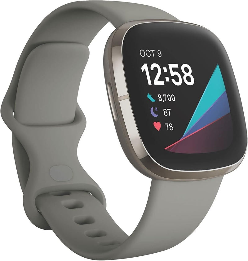 Fitbit Sense - fortschrittliche Gesundheits - Smartwatch mit Tools für Herzgesundheit, Stressmanagem