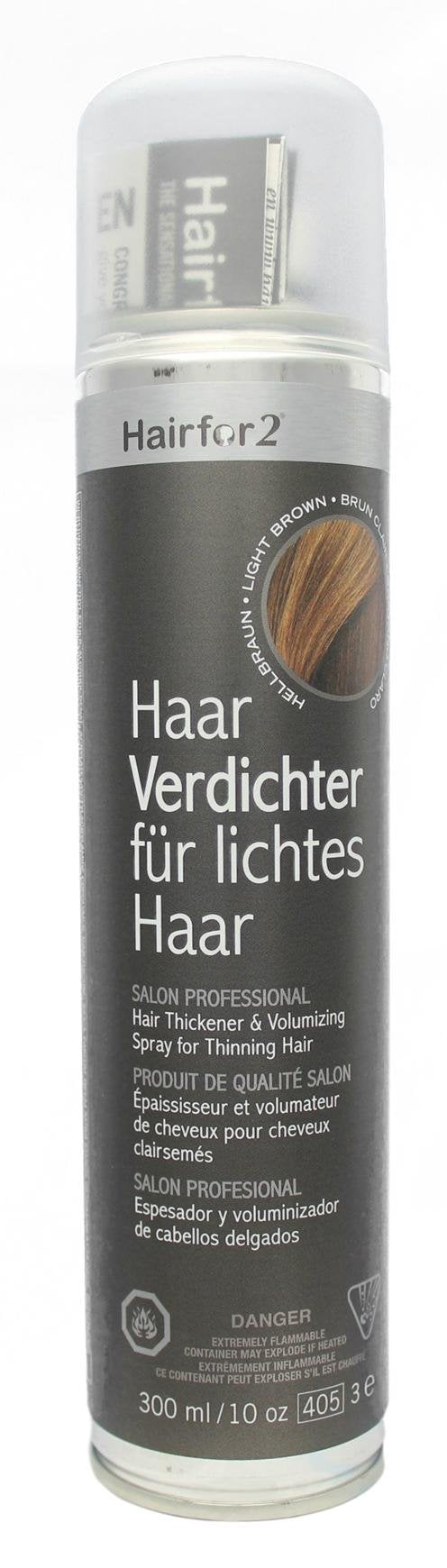 Hairfor2 Haarverdichtungsspray gegen lichtes Haar | Haarpuder | Streuhaar | Haarauffüller | Haarausf