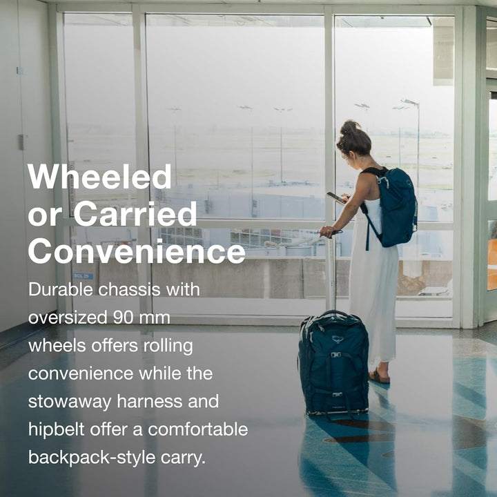 Osprey Herren Farpoint Herren Reiserucksack Rucksack (1er Pack) O/S - Fassungsvermögen 36L Schwarz,