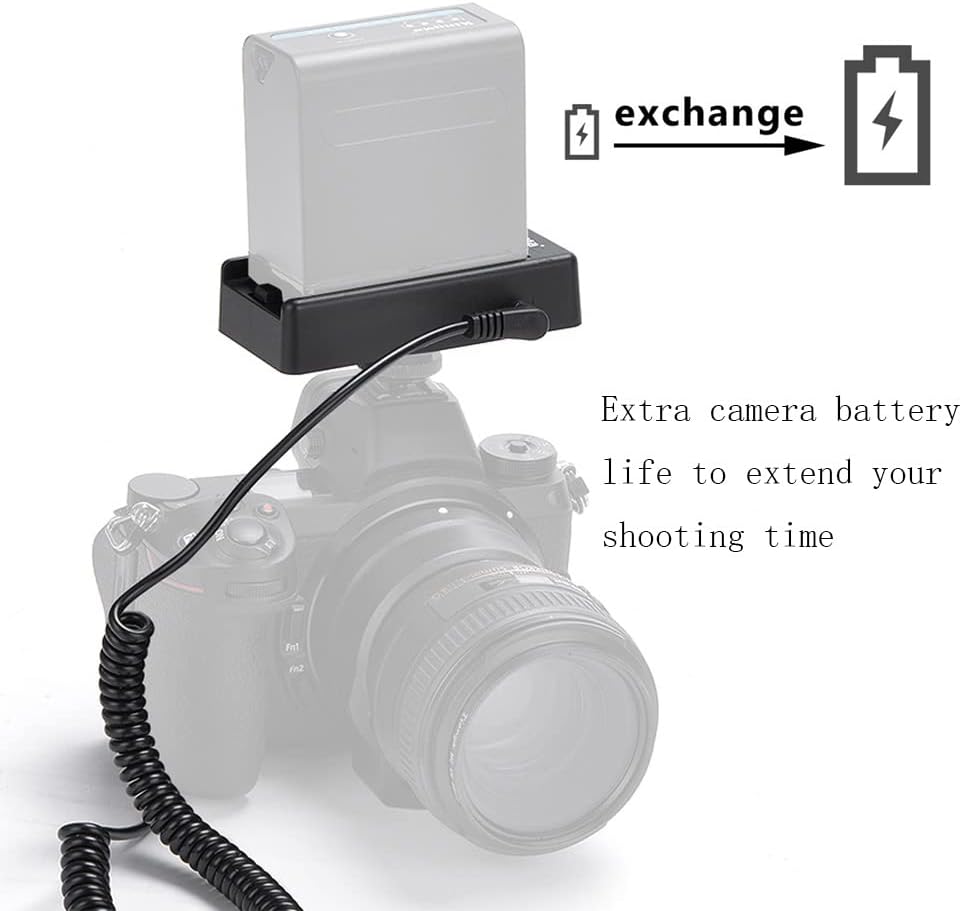 NP-F Akku-Adapterplatte mit EP-5A EN-EL14 Dummy-Akku für NIK0N D5600 D5500 D5100 D5200 D5300 D3200 D