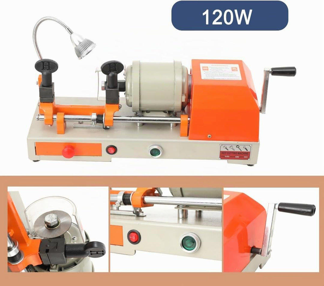 L-home 220V 120W Horizontale Schlüsselmaschine mit LED-Licht Elektrischer Schlüsselkopierer Schlüsse