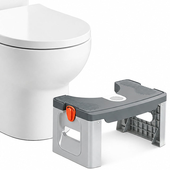 Faltbarer Toilettenhocker mit Sicherheitsfixierung, rutschfest &amp; faltbar