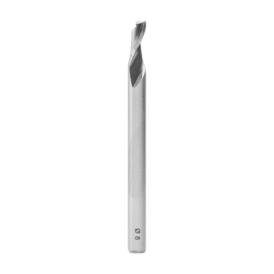 ENT 30013 Spiral-Bohrnutenfräser HS, Schaft (S) 8 mm, Durchmesser (D) 8 mm, NL 14 mm, Z1, GL 100 mm
