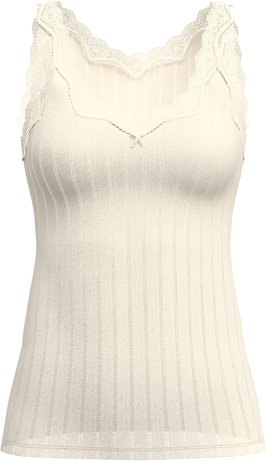 CALIDA Etude Toujours Tank Top Damen, mit Swiss+Cotton-Gütesiegel, edle Nadelstreifen-Optik, mit Spi