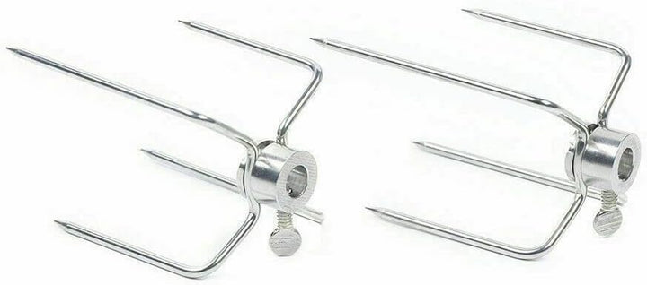 Drehspiess, Edelstahl Grillspiess Set 80cm Elektrischer Drehspiess Grill mit Motor 220-240V Hähnchen