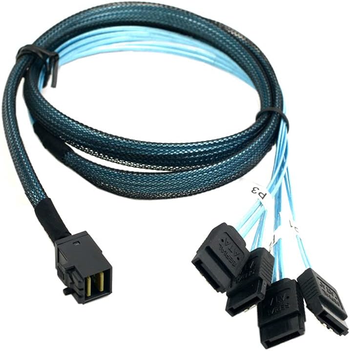 xiwai Interner Mini SAS HD SFF-8643 Host auf 4 SATA 7pin Target Festplatte 6Gbps Datenserver Raid Ka