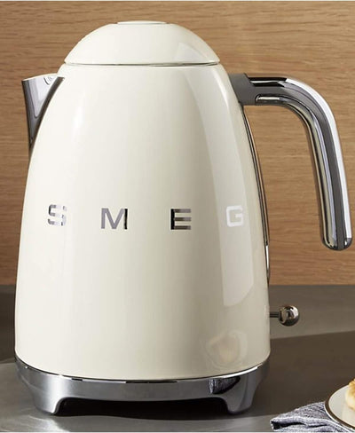 Smeg Elektrischer Wasserkocher KLF03WHEU, Edelstahl, 1.7 liters, Weiss, Weiss