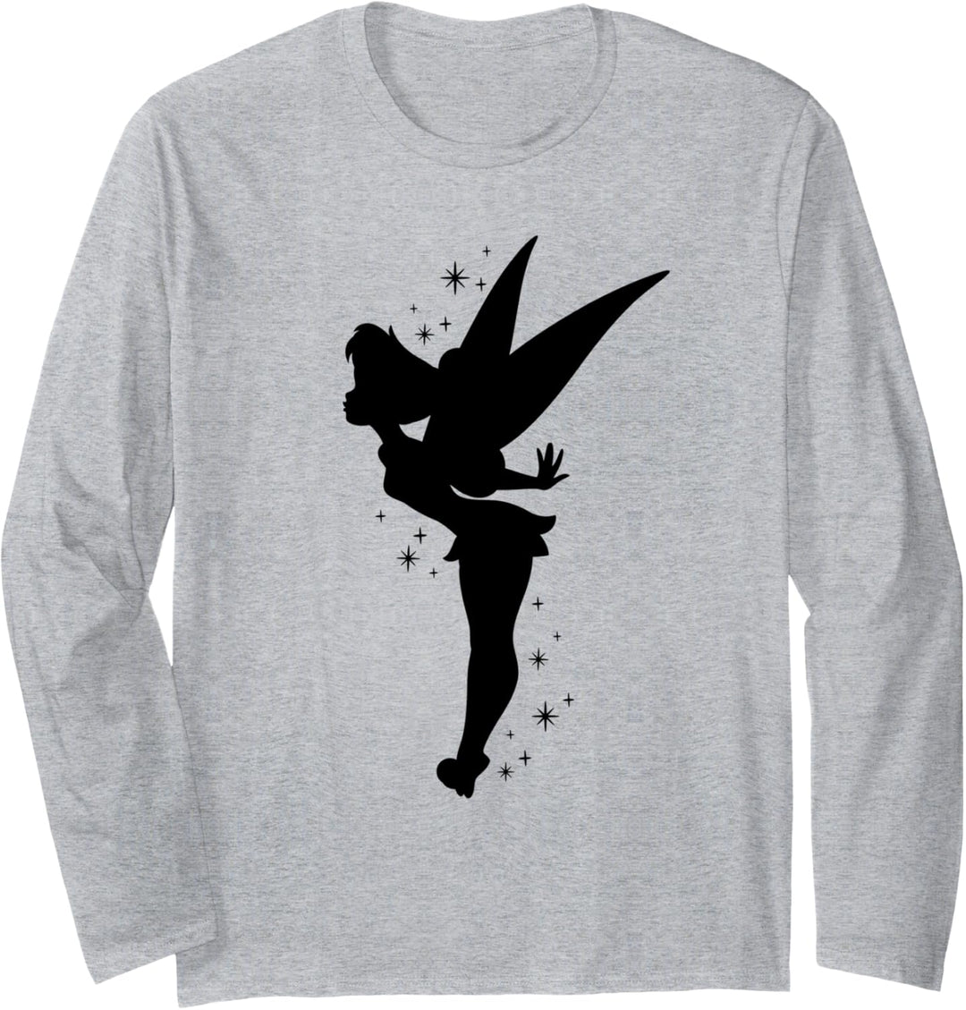 Disney Peter Pan Tinker Bell Pixie Dust Silhouette Langarmshirt