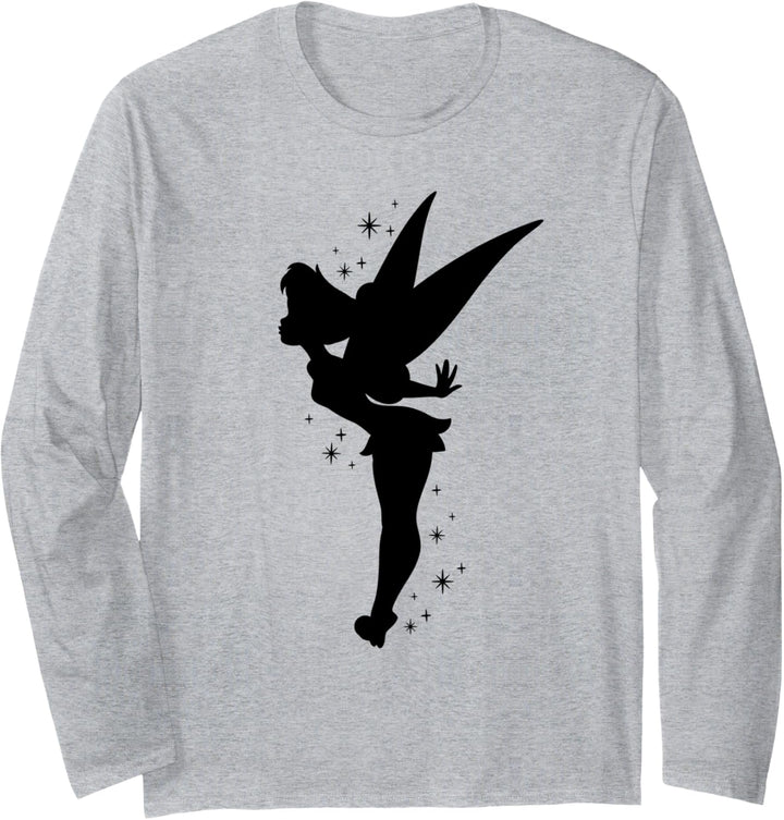 Disney Peter Pan Tinker Bell Pixie Dust Silhouette Langarmshirt