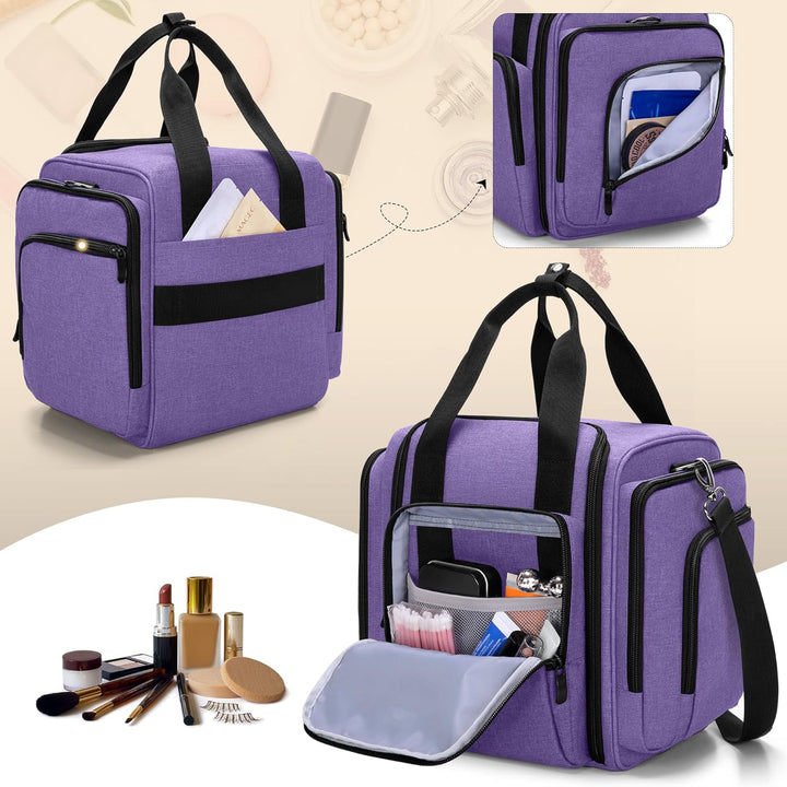 BAFASO Kulturtasche Gross, Kosmetiktasche für Make up Set, Kosmetika Organizer Tasche für Unterwegs,