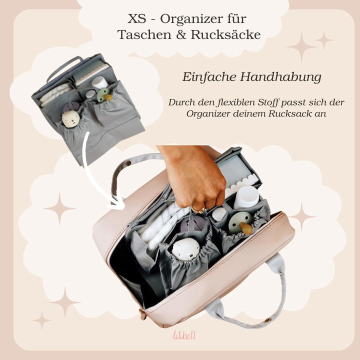 Wickeltasche Pico - Babytasche Taschenorganizer Innentasche Baginbag Inlett für die eigene Handtasch