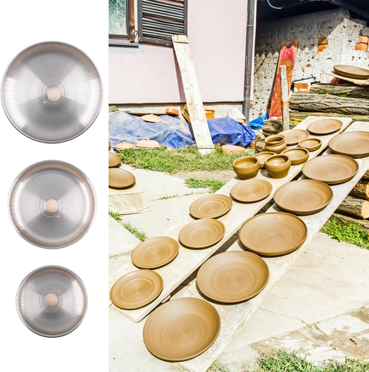 3 Stück Keramikformen 14cm 17cm 20cm Töpferwerkzeug Set Keramik Werkzeug DIY Kit Gipsformen für Kera