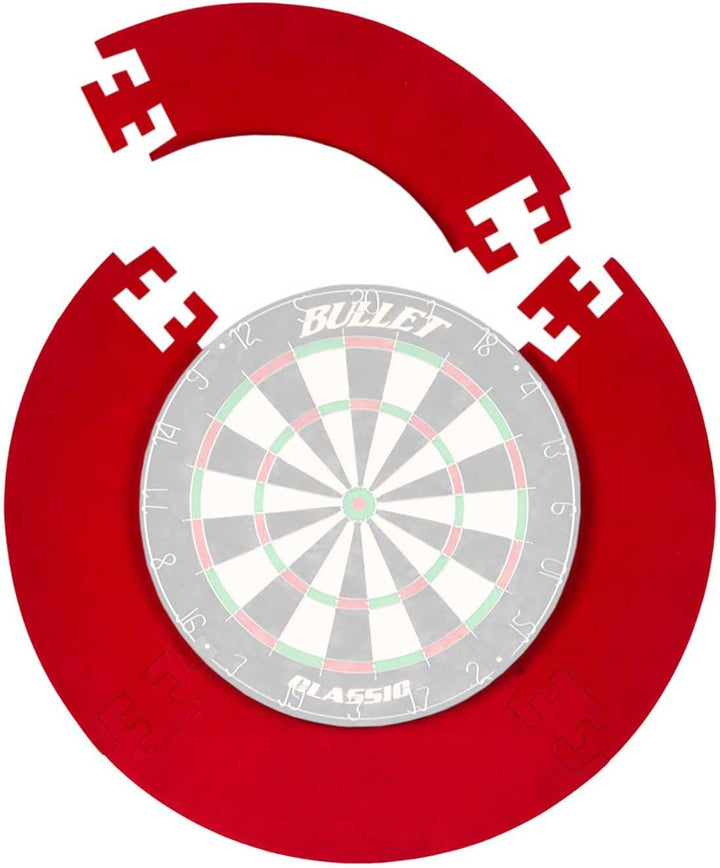 BULLET-Darts - 4-TLG. Dart Surround Ring - Dartscheibe Schutzring - verhindert Schäden an Wänden und