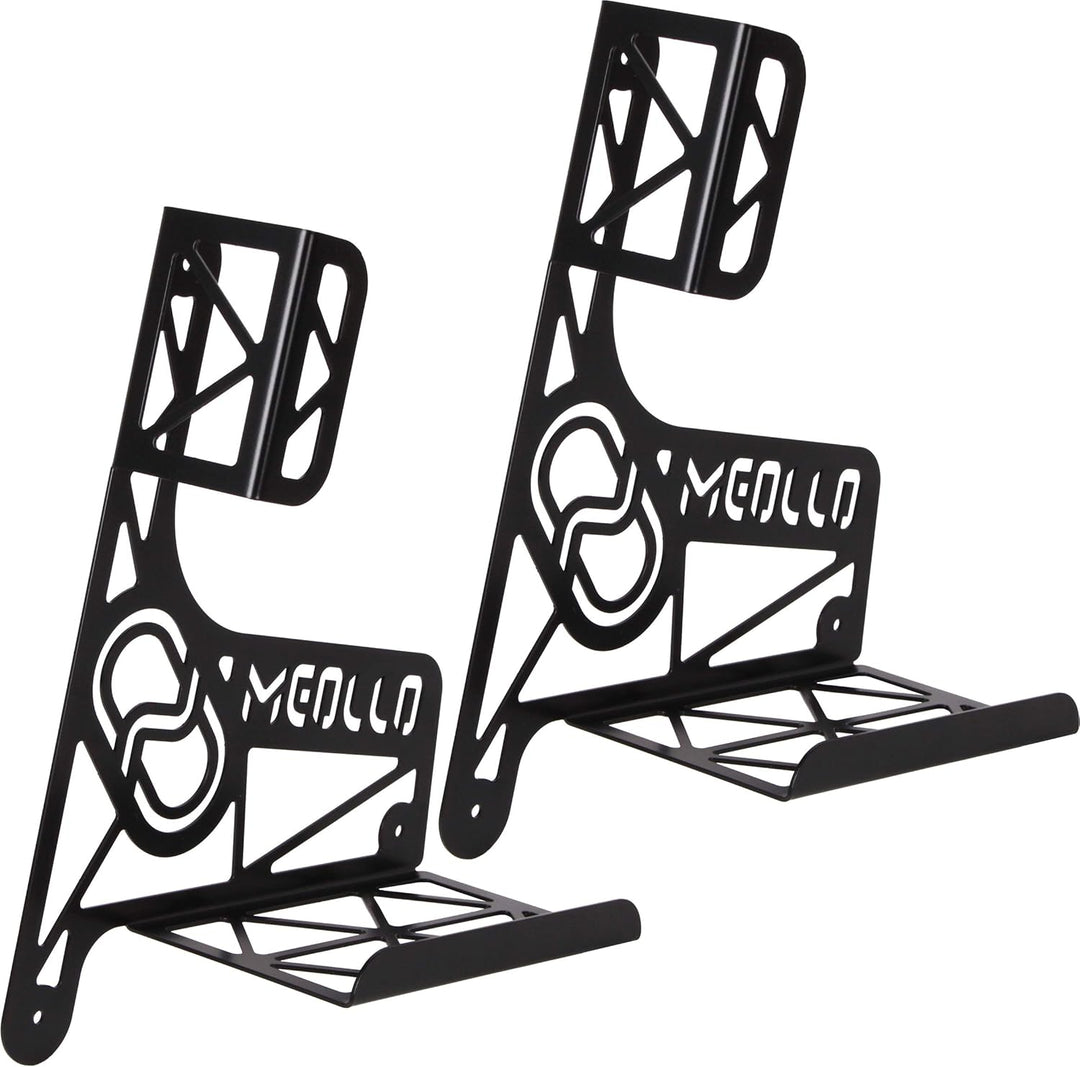 Kinderroller Scooter Wandhalterung (100% Stahl) 2 x schwarz, 2 x schwarz