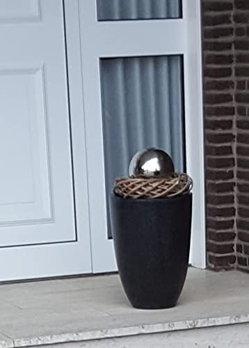 Jürgen Bocker Garten-Ambiente Dekokugel aus Edelstahl 35 cm poliert Dekorationskugel Edelstahlkugel