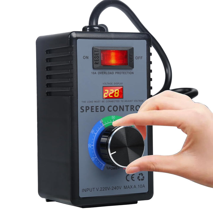 Ailao Drehzahlregler 230v Drehzahlregler Motor Verwendung für Winkelschleifer/Bläser/Handbohrer/Krei