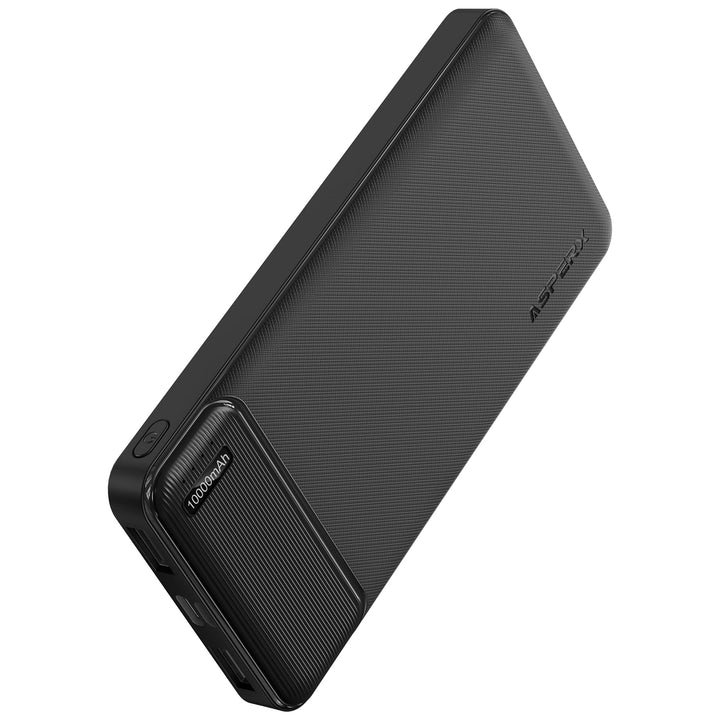 AsperX Power Bank 10000mAh mit USB-C Input &amp; Output Slim Klein Aber Stark Externer Handyakkus,Kompat