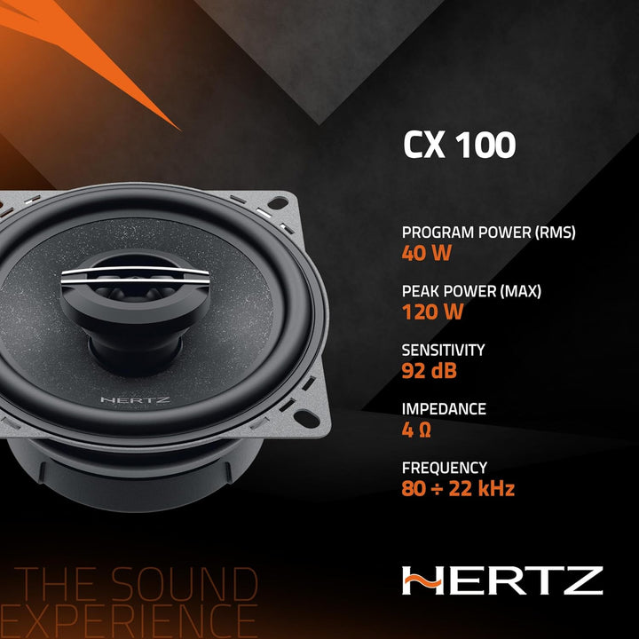 Hertz CX 100 2 Wege Koax Lautsprecher, 10cm, 240 Watt