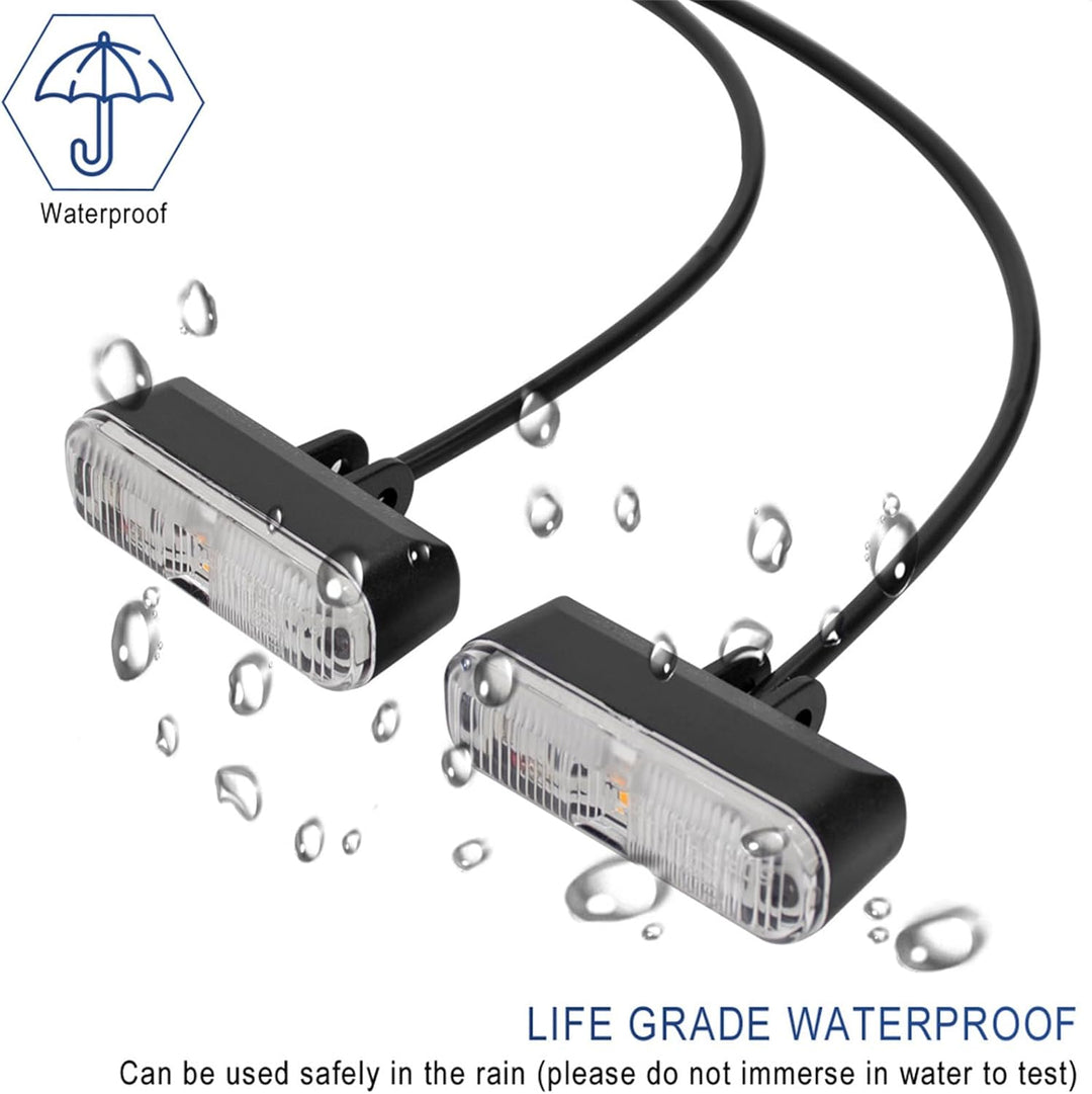XBERSTAR Blinker für Ninebot P65/P100 Elektroroller - Schwarz, LED, Einfacher Blinker, Kompatibel mi