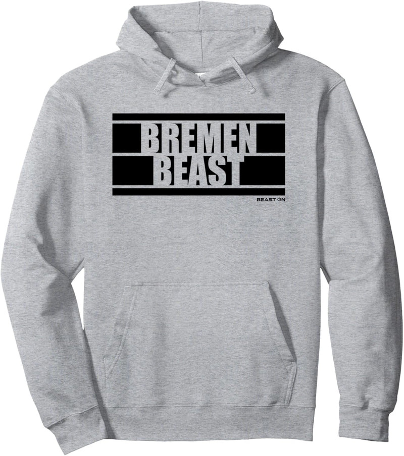 Bremen Beast Fitness Training Gym Motivation Sprüche weisses Pullover Hoodie