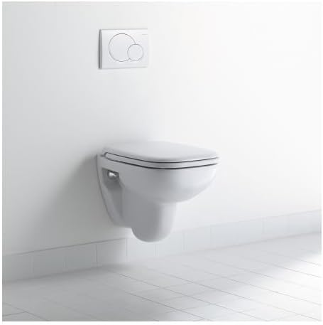 Duravit WC-Sitz D-Code, Toilettendeckel aus Urea-Duroplast, Klodeckel mit Edelstahl Scharnieren, Wei