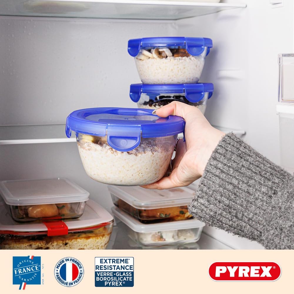 Pyrex Cook & Go Set verschiedene Grössen (2 Stück, rund) 2 pièces rond, 2 pièces rond