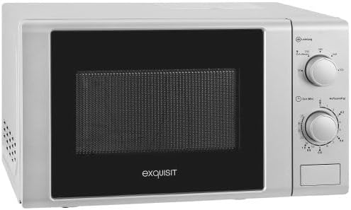 Exquisit® Mikrowelle, 700 W, 20 Liter, Drehteller 25 cm, modernes Design, lackierte Innenausstattung