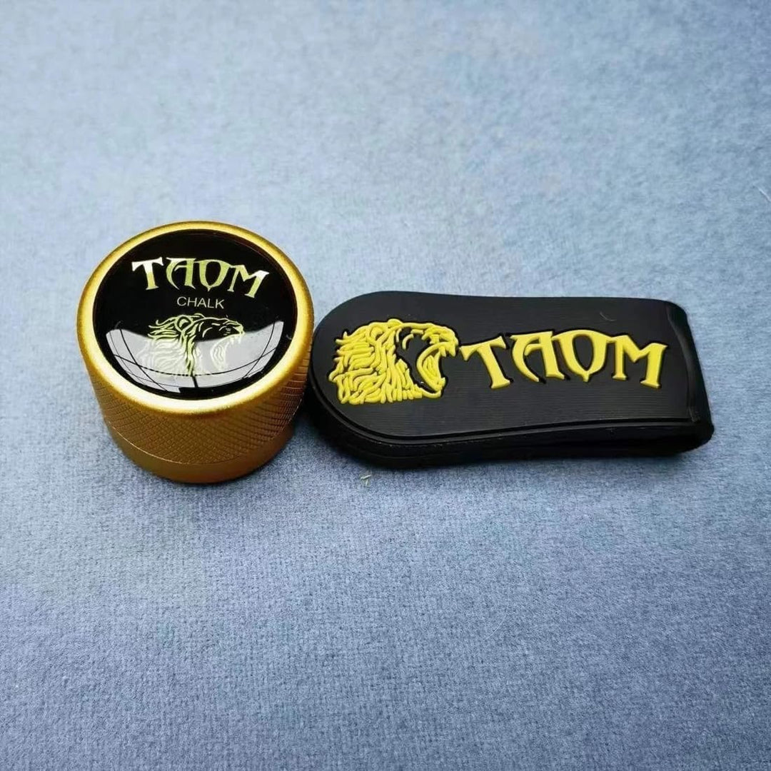 TAOM Pool Kreidehalter Runde Form Praktisches Werkzeug Billard Zubehör Magnetische Mini Kreide Spitz