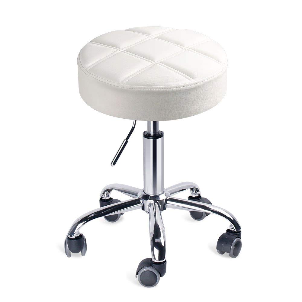 Leader Accessories Drehhocker höhenverstellbar Rollhocker Funktionaler Arbeitshocker Studiohocker im