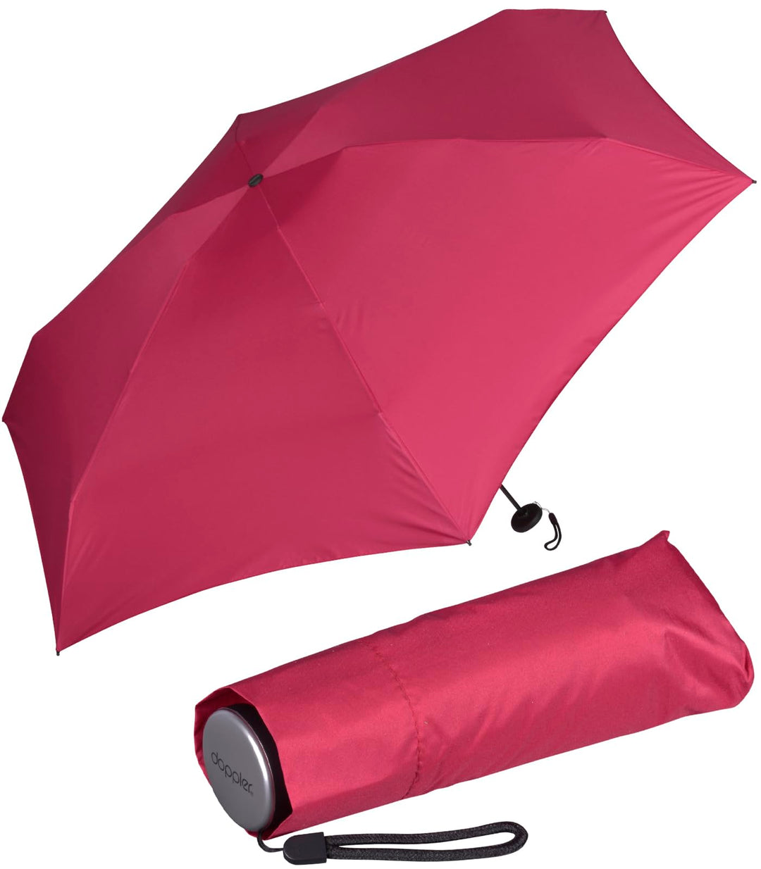 Doppler Super Mini Fiber Compact Taschenschirm extem leicht und klein - viva magenta, viva magenta