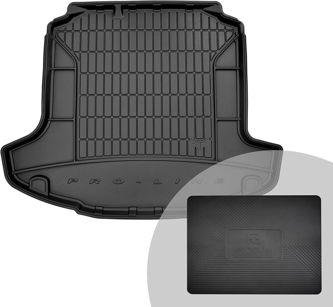 FROGUM ProLine 3D Gummimatte Exklusive Auto Kofferraummatte Kofferraumwanne für Skoda Rapid 2012-201
