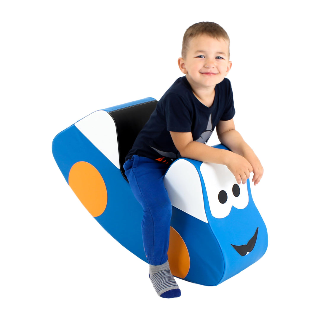 IGLU SOFT PLAY Schaukelpferd Kinder Schaukeltier Baby Schaukelspielzeug Spielzeug (Blau), Blau