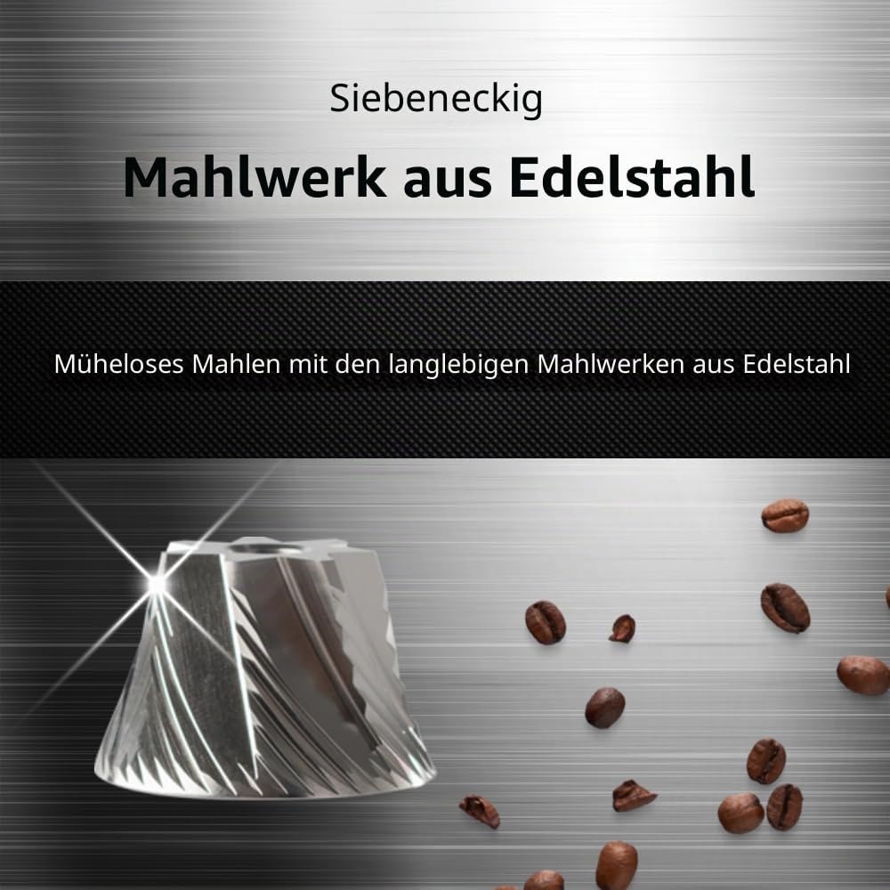 1Zpresso Q Manuelle Kaffeemühle - Kurbelgriff mit, Mini Slim Travel Grösse Passt in den Kolben, Mont