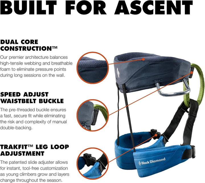 Black Diamond Herren Solution Klettergurt Klettersteiggurt Einheitsgrösse Kingfisher, Einheitsgrösse