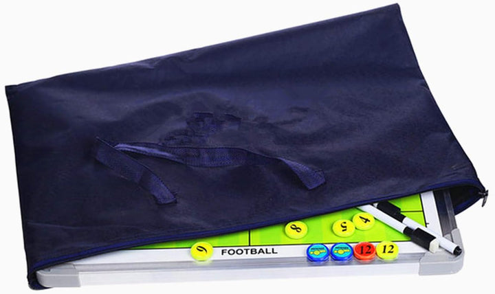 Holzsammlung Profi Coaches Whiteboard Tragbar Taktiktafel für Fussball mit Magnete, Stifte und Radie