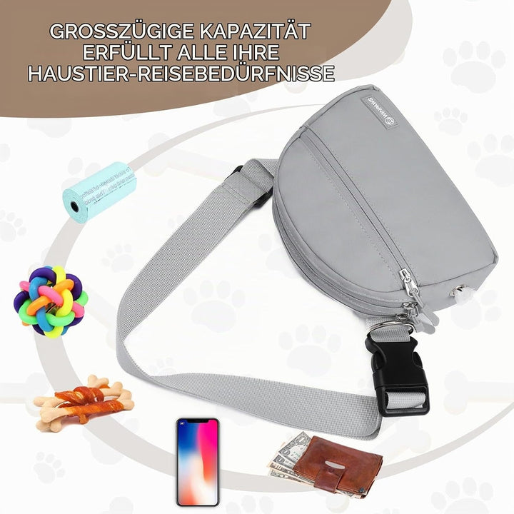 Leckerlitasche für Hunde, Wasserfester Leckerlibeutel und Training-Clicker, Gassi Tasche für Welpen