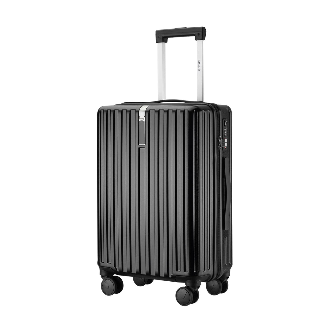 MGOB Koffer Handgepäck Hartschalen in Polycarbonat Reisekoffer mit 4 Rollen und Haken | 55x37x22cm |
