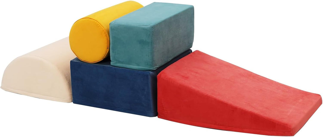 Schaumstoff Bausteine Kinder Klettern Indoor, 5 STK Softbausteine Riesenbausteine Spielbausteine, We