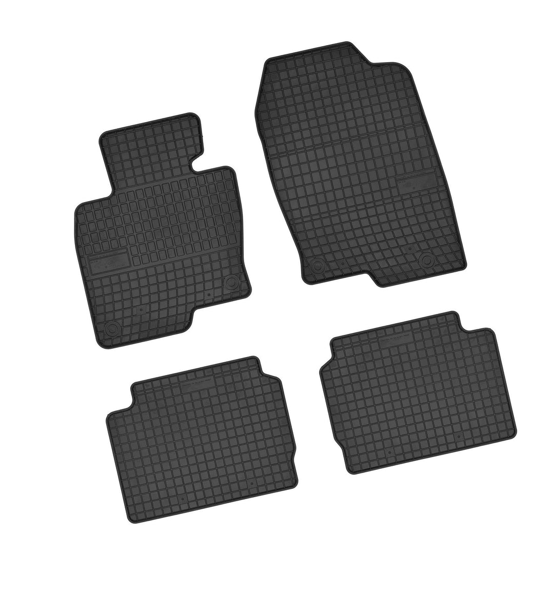 Bär-AfC MA61635 Gummimatten Auto Fussmatten Schwarz, Erhöhter Rand, Set 4-teilig, Passgenau für Mazd