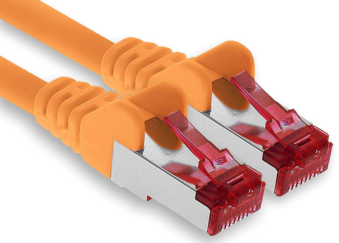 1aTTack.de - 1x 50m CAT6 Patchkabel S/FTP PIMF Schirmung CAT.6 RJ45 Netzwerkkabel Ethernetkabel DSL