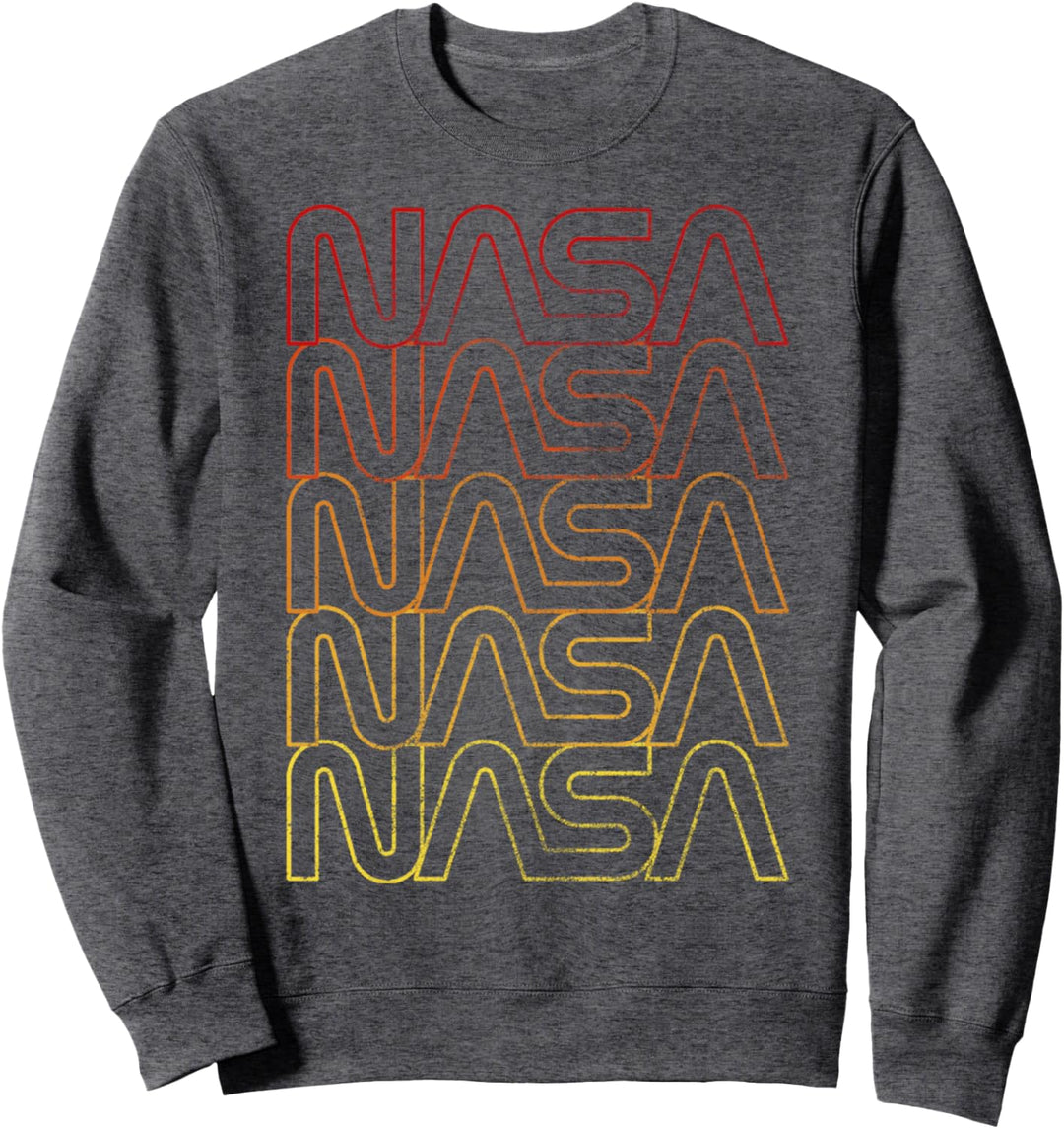 NASA Logo Gradient Fade Red Yellow Sweatshirt