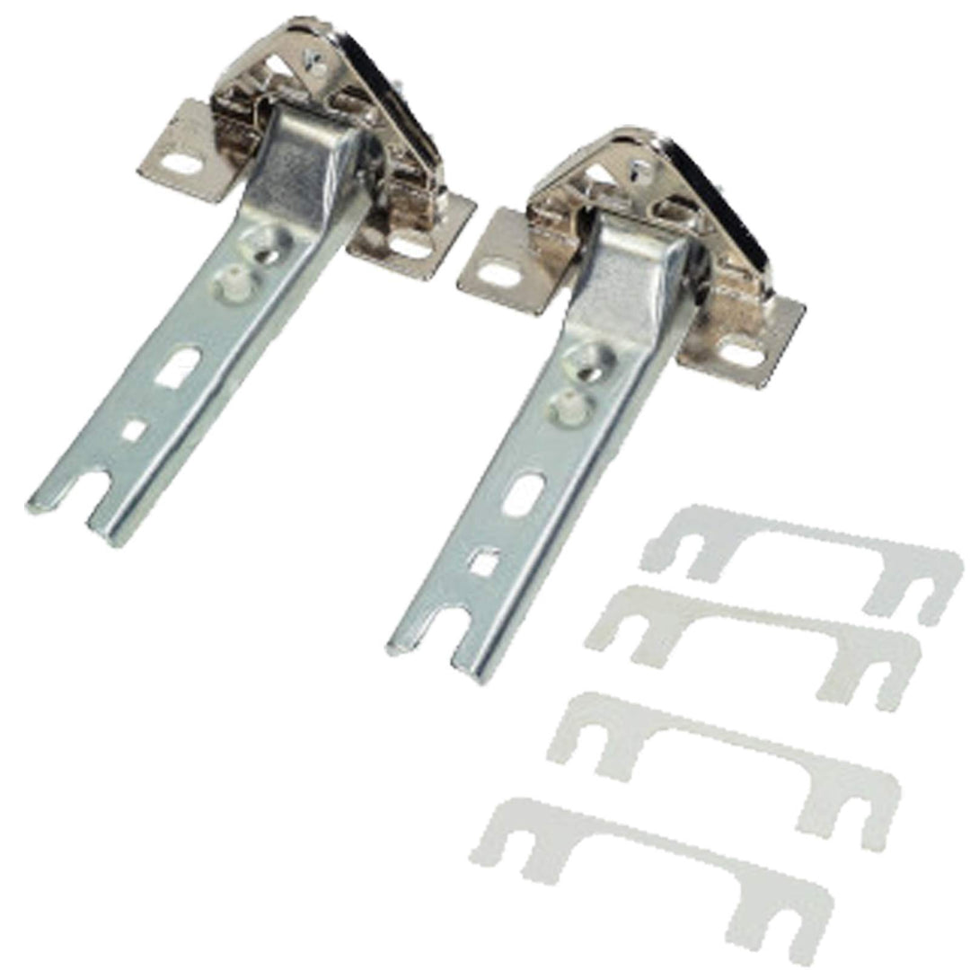 SPARES2GO Integriertes Türscharnier-Set, kompatibel mit De Dietrich Kühlschrank / Gefrierschrank (2