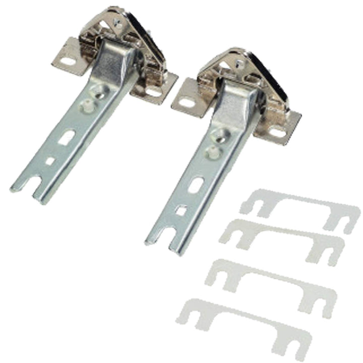 SPARES2GO Integriertes Türscharnier-Set, kompatibel mit De Dietrich Kühlschrank / Gefrierschrank (2