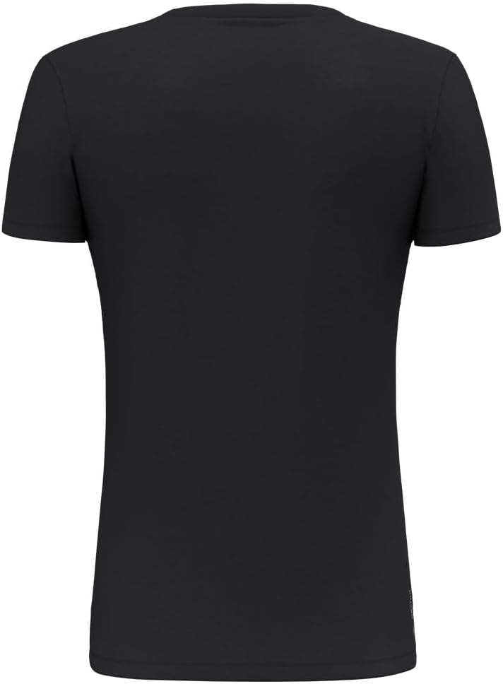 Salewa Damen Solid DRI-Release T-Shirt Funktionsshirt Outdoor-Shirt L Black Out, L Black Out