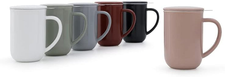 Viva Scandinavia Porzellan Tee Tasse mit Teesieb für lossen Tee, becher mit deckel, Kaffee-Becher mi