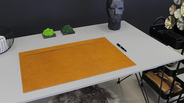 Memoria Schreibtisch-Unterlage LOUIS | Echtes Leder | Desk Pad Schreibtischunterlage Schreibtisch-Un