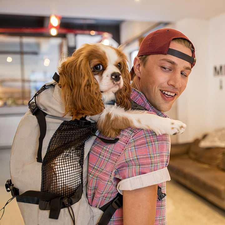 Galatée Hundetragerucksack, Tragbarer Verstellbarer Hunderucksack, Belüfteter Haustiertragerucksack,