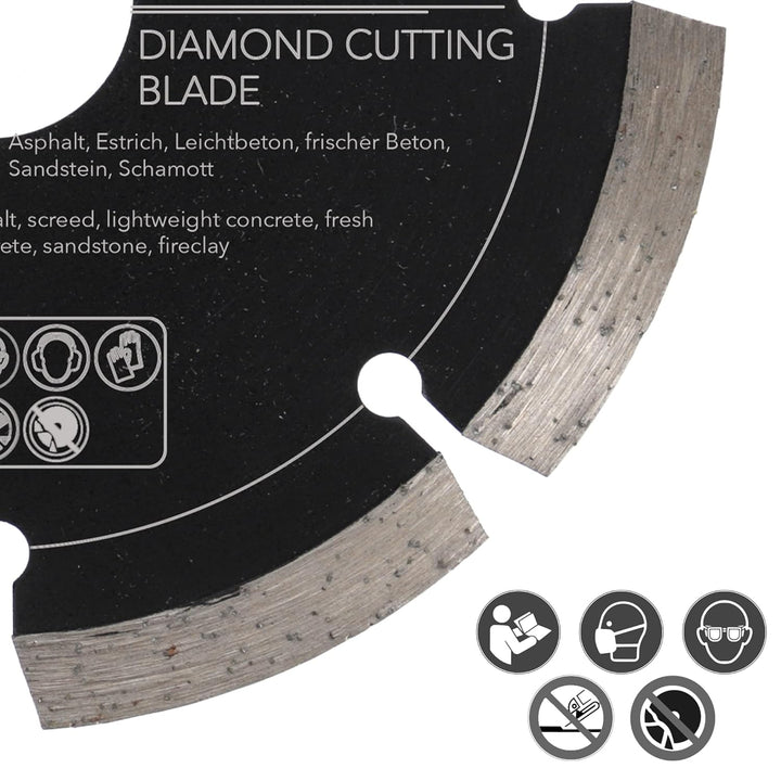 PRODIAMANT Diamantscheibe 115 mm x 22,2 mm Abrasiv für Strassen, Asphalt, Estrich, Leichtbeton, fris